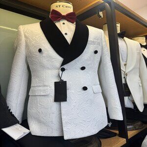 Brand New Men’s Suits in White Two Piece Sets